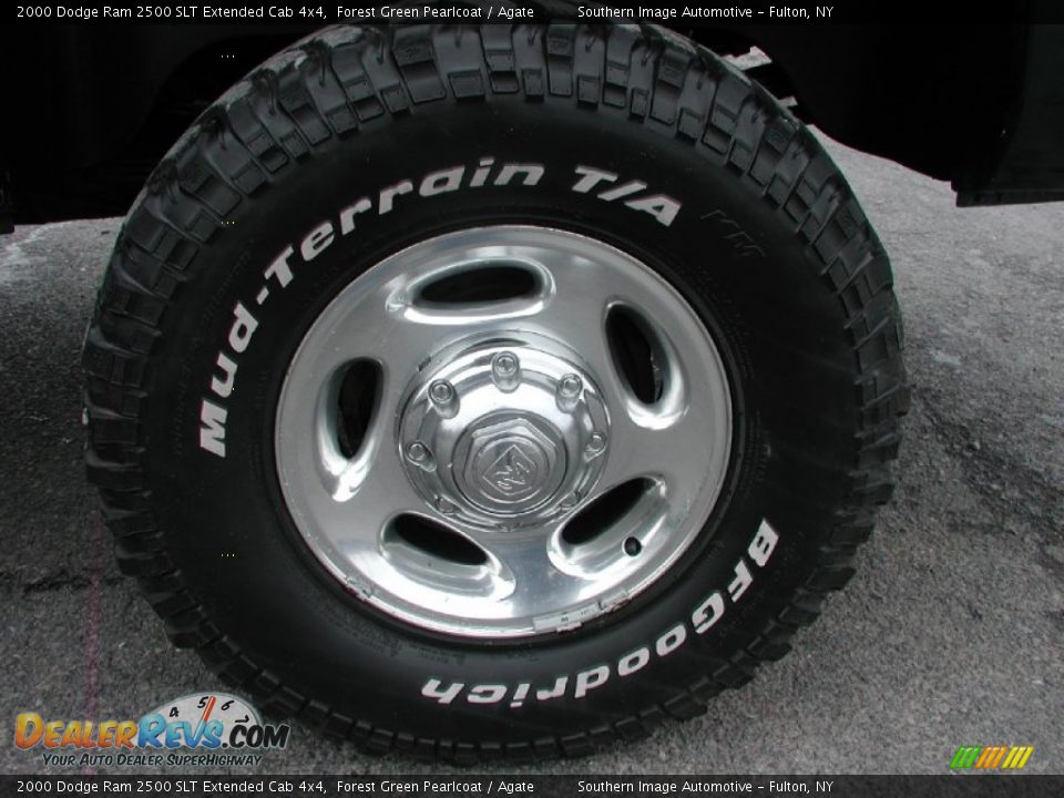 2000 Dodge Ram 2500 SLT Extended Cab 4x4 Forest Green Pearlcoat / Agate Photo #17