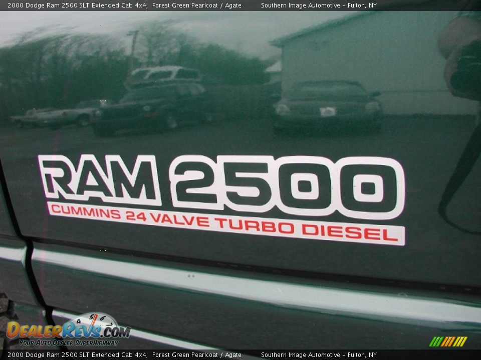 2000 Dodge Ram 2500 SLT Extended Cab 4x4 Forest Green Pearlcoat / Agate Photo #18