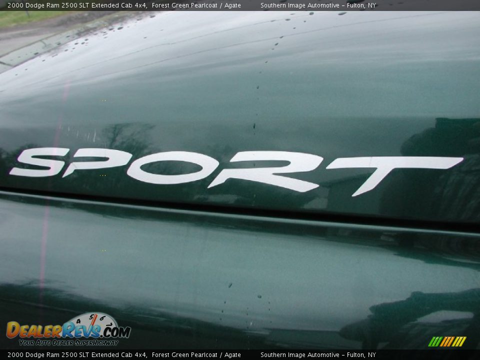 2000 Dodge Ram 2500 SLT Extended Cab 4x4 Forest Green Pearlcoat / Agate Photo #19