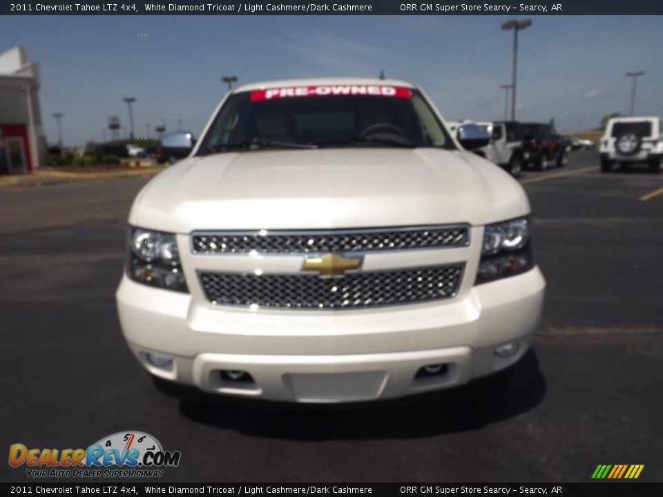 2011 Chevrolet Tahoe LTZ 4x4 White Diamond Tricoat / Light Cashmere/Dark Cashmere Photo #2