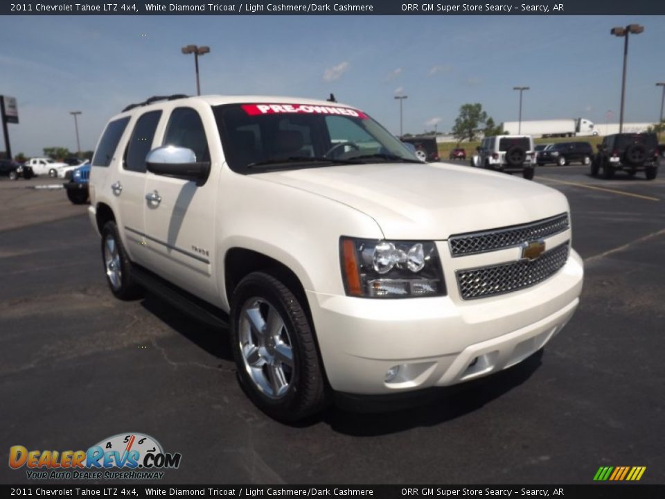 2011 Chevrolet Tahoe LTZ 4x4 White Diamond Tricoat / Light Cashmere/Dark Cashmere Photo #3