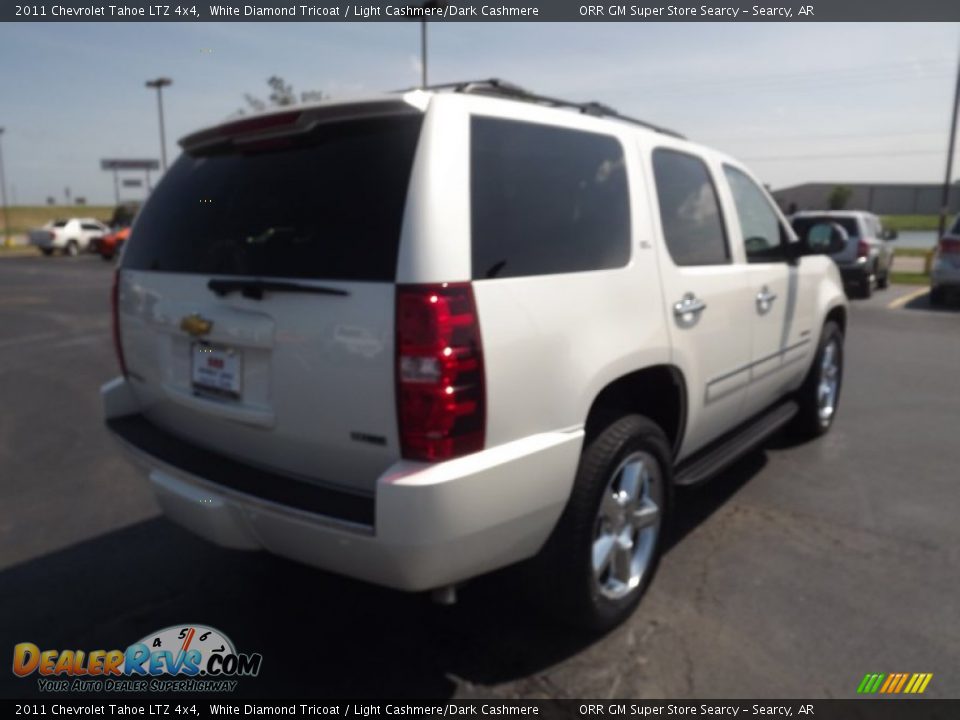 2011 Chevrolet Tahoe LTZ 4x4 White Diamond Tricoat / Light Cashmere/Dark Cashmere Photo #5