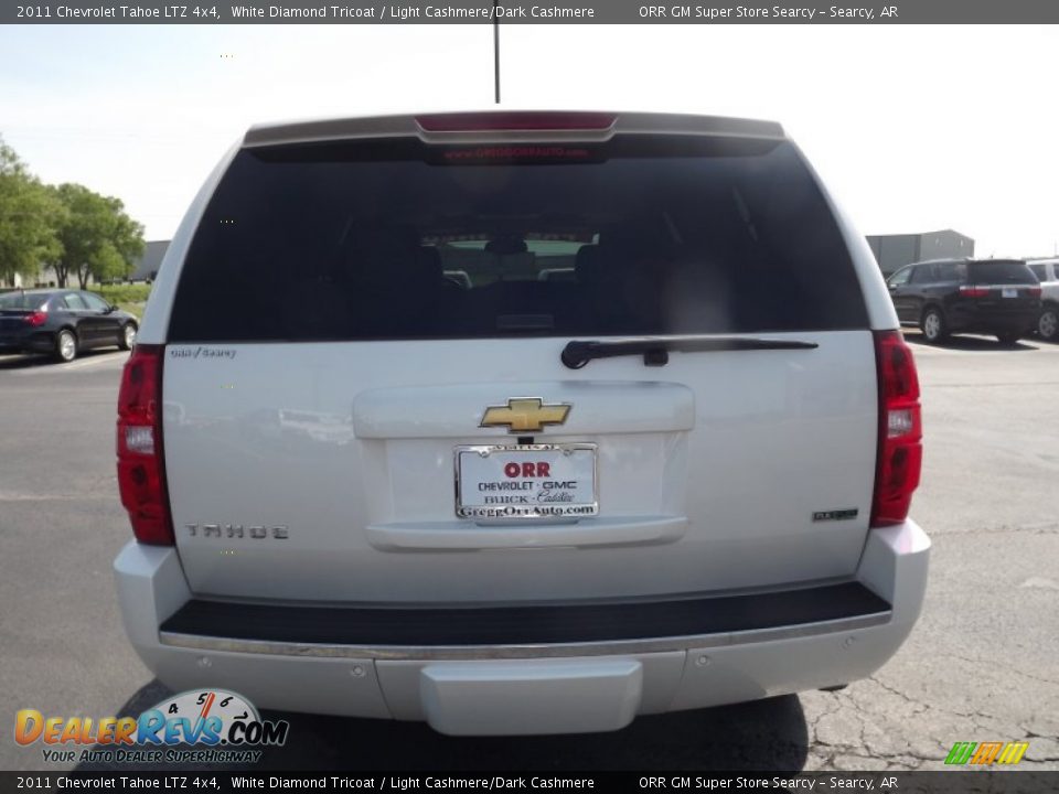 2011 Chevrolet Tahoe LTZ 4x4 White Diamond Tricoat / Light Cashmere/Dark Cashmere Photo #6