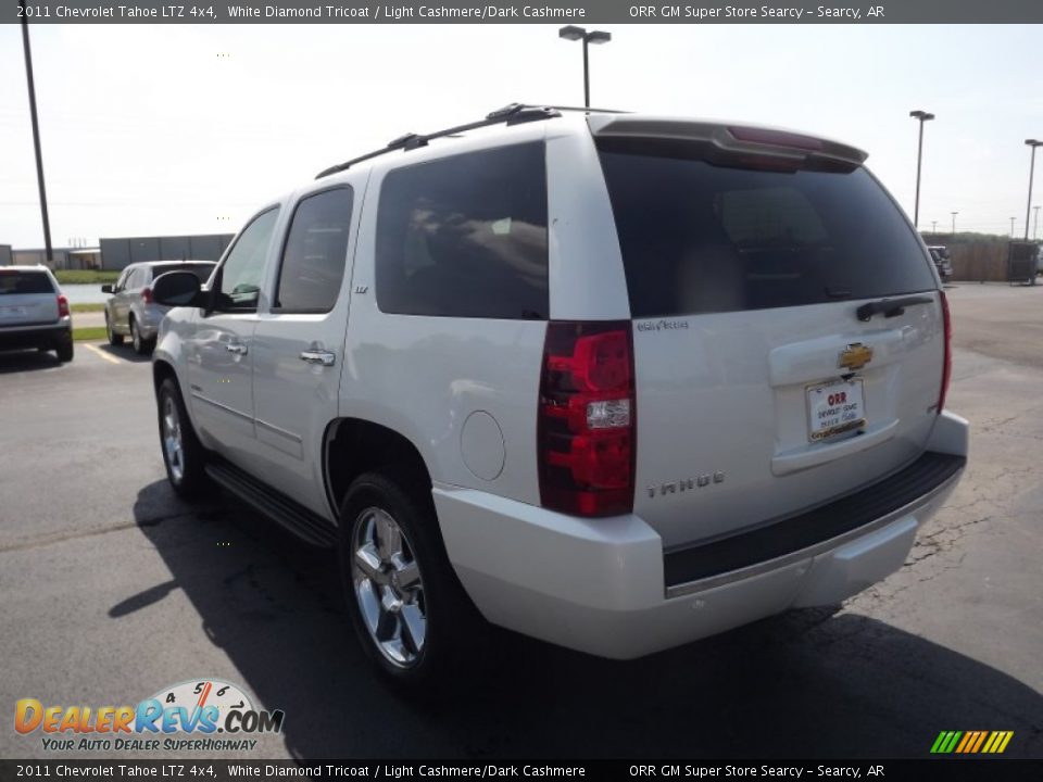 2011 Chevrolet Tahoe LTZ 4x4 White Diamond Tricoat / Light Cashmere/Dark Cashmere Photo #7