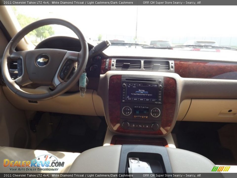 2011 Chevrolet Tahoe LTZ 4x4 White Diamond Tricoat / Light Cashmere/Dark Cashmere Photo #10