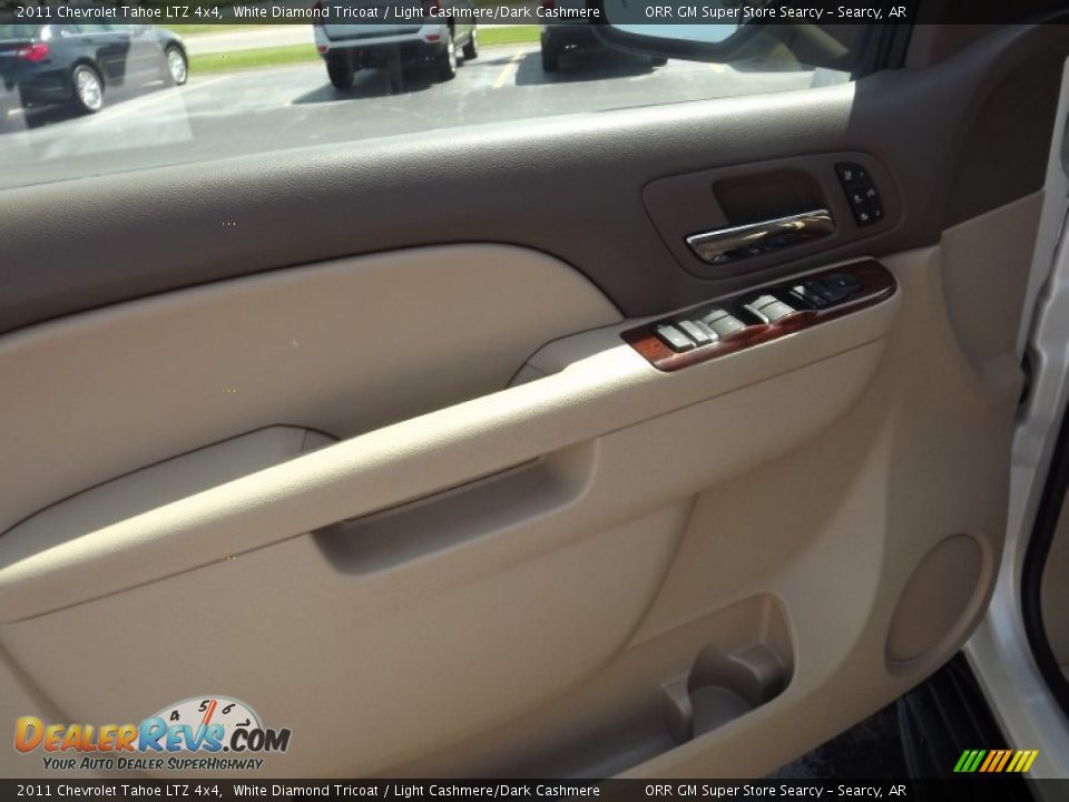 2011 Chevrolet Tahoe LTZ 4x4 White Diamond Tricoat / Light Cashmere/Dark Cashmere Photo #12