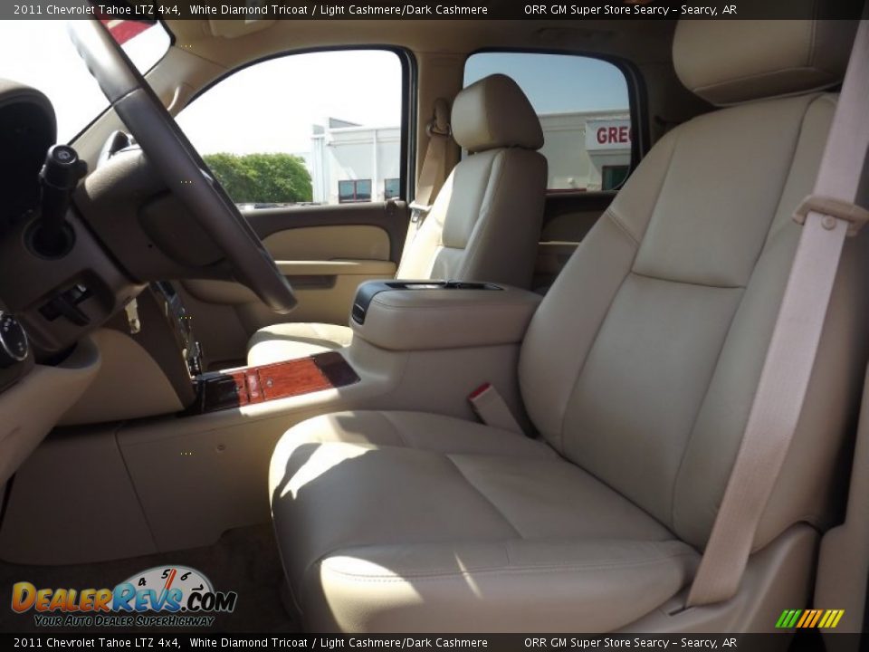 2011 Chevrolet Tahoe LTZ 4x4 White Diamond Tricoat / Light Cashmere/Dark Cashmere Photo #13