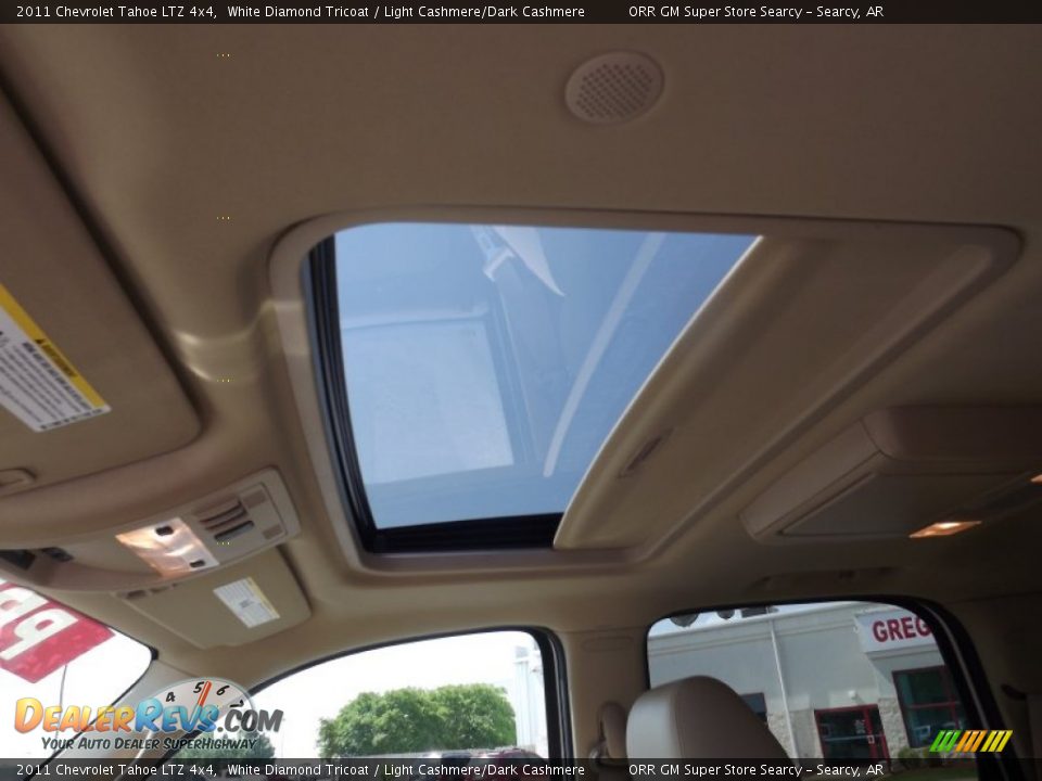 2011 Chevrolet Tahoe LTZ 4x4 White Diamond Tricoat / Light Cashmere/Dark Cashmere Photo #14