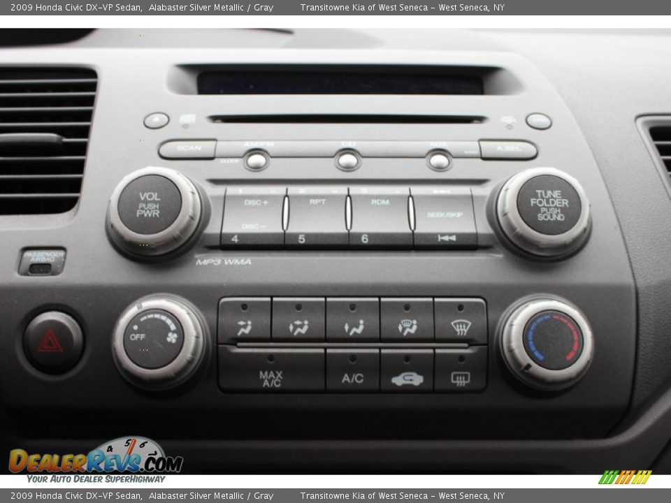 2009 Honda Civic DX-VP Sedan Alabaster Silver Metallic / Gray Photo #5