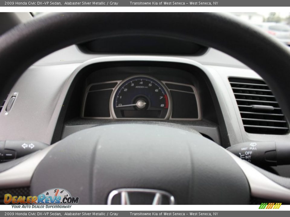 2009 Honda Civic DX-VP Sedan Alabaster Silver Metallic / Gray Photo #6