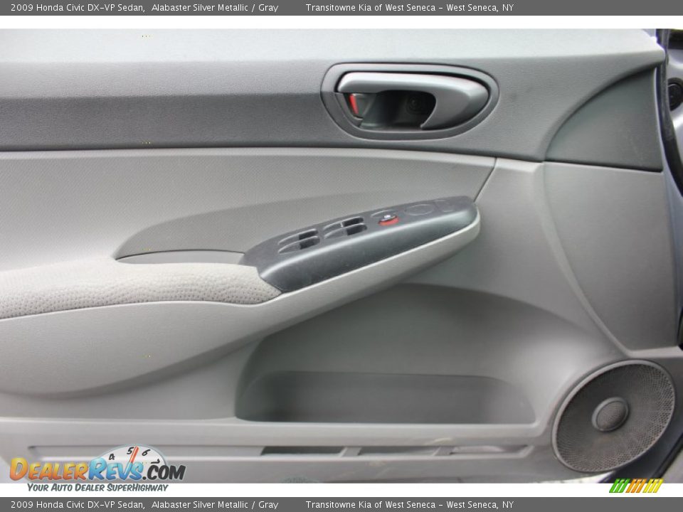 2009 Honda Civic DX-VP Sedan Alabaster Silver Metallic / Gray Photo #8