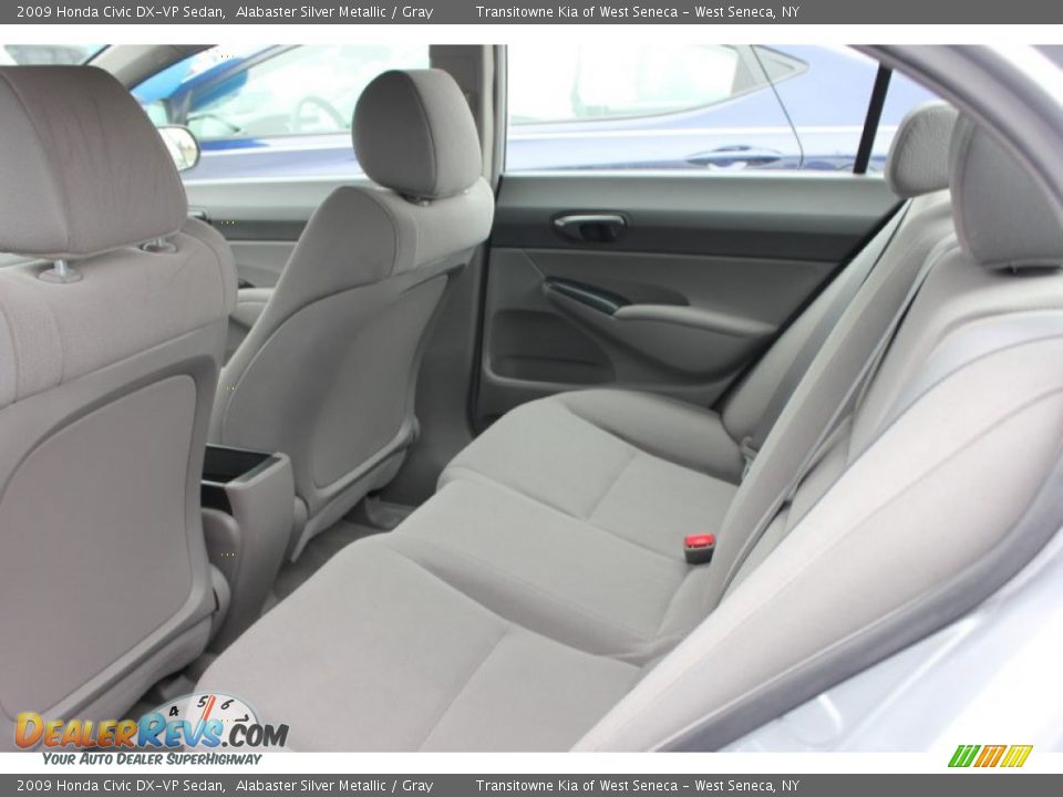 2009 Honda Civic DX-VP Sedan Alabaster Silver Metallic / Gray Photo #11