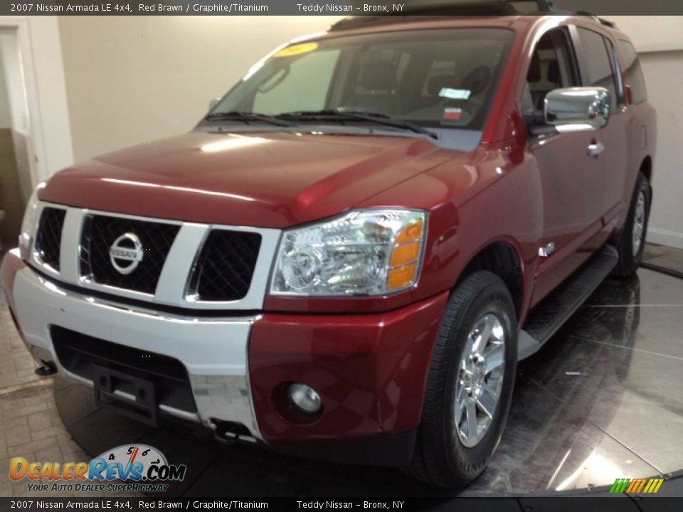 2007 Nissan Armada LE 4x4 Red Brawn / Graphite/Titanium Photo #1