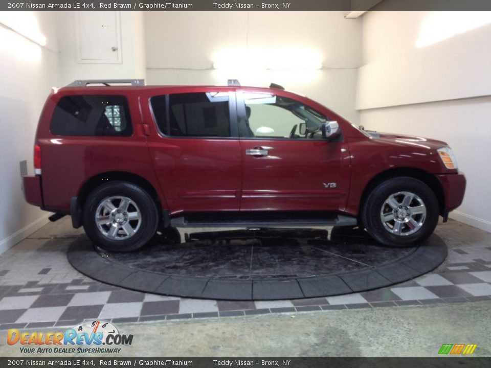 2007 Nissan Armada LE 4x4 Red Brawn / Graphite/Titanium Photo #3