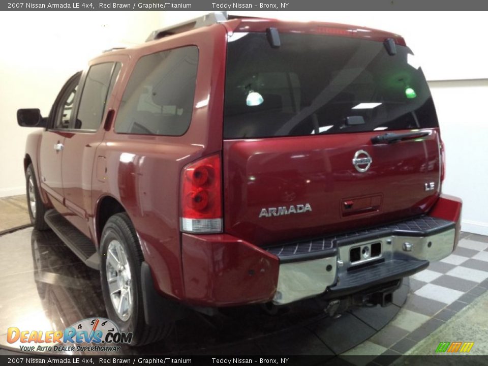 2007 Nissan Armada LE 4x4 Red Brawn / Graphite/Titanium Photo #6