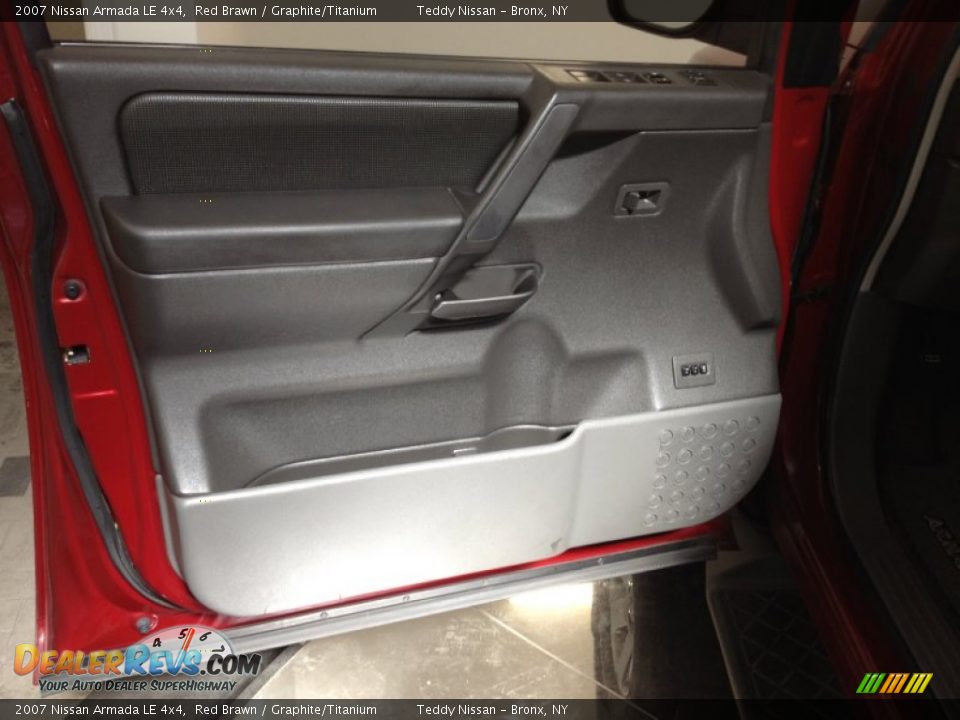 2007 Nissan Armada LE 4x4 Red Brawn / Graphite/Titanium Photo #12