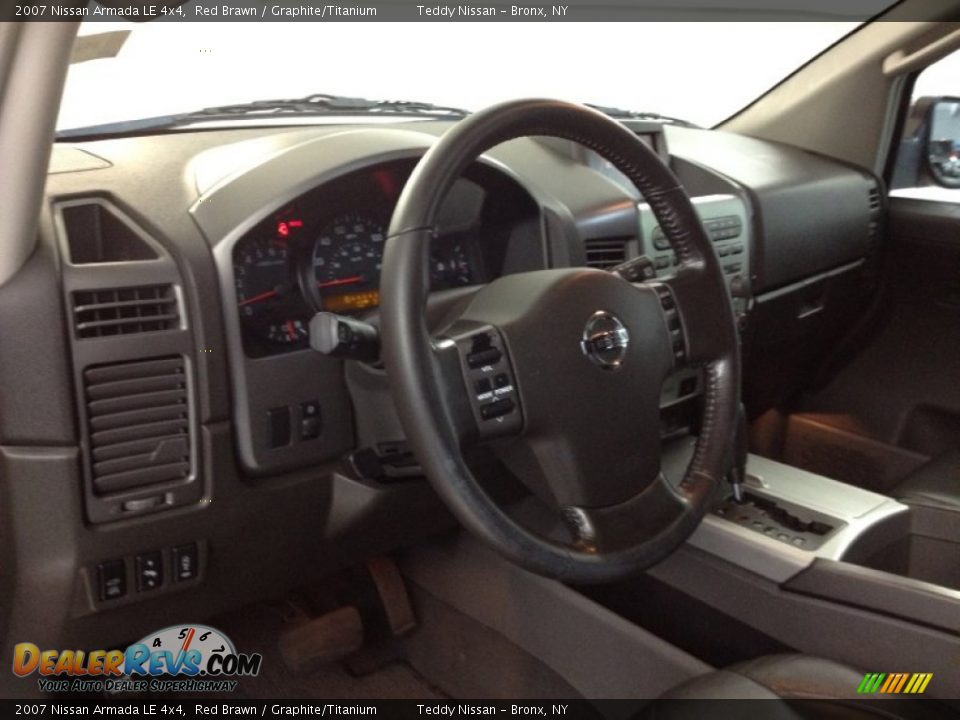 2007 Nissan Armada LE 4x4 Red Brawn / Graphite/Titanium Photo #17