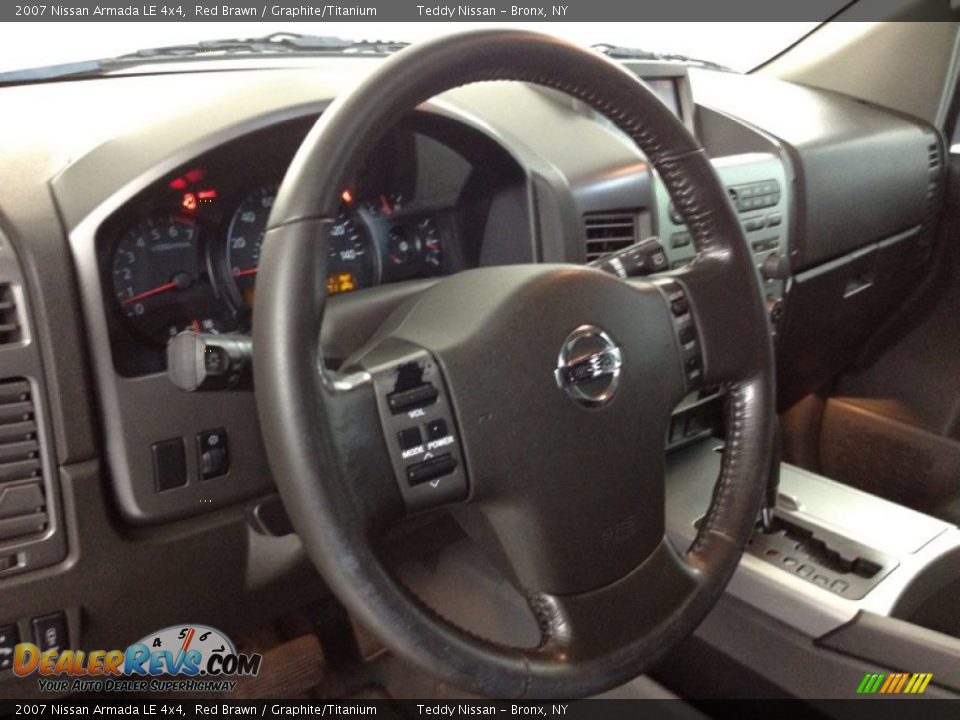 2007 Nissan Armada LE 4x4 Red Brawn / Graphite/Titanium Photo #18