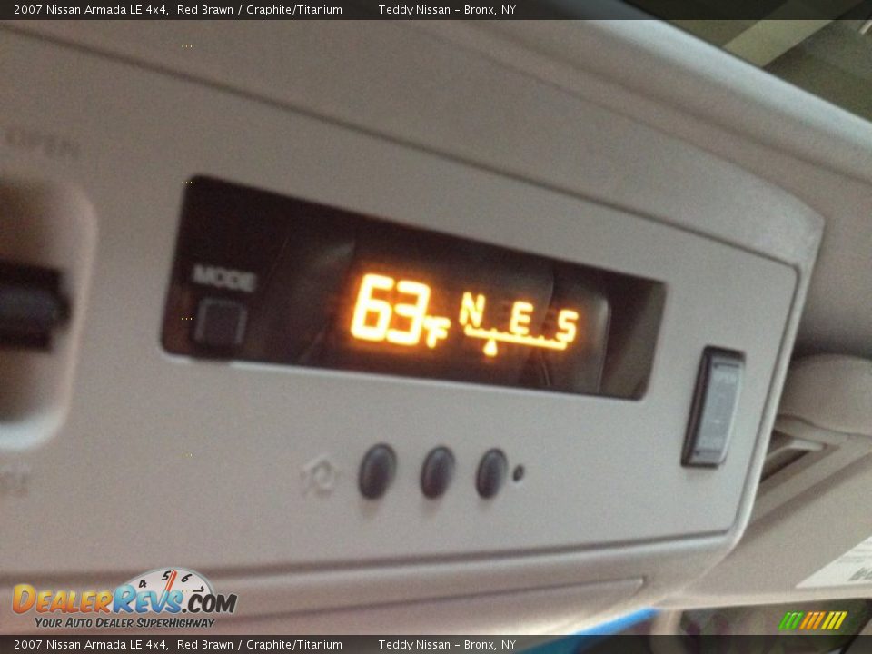 2007 Nissan Armada LE 4x4 Red Brawn / Graphite/Titanium Photo #21