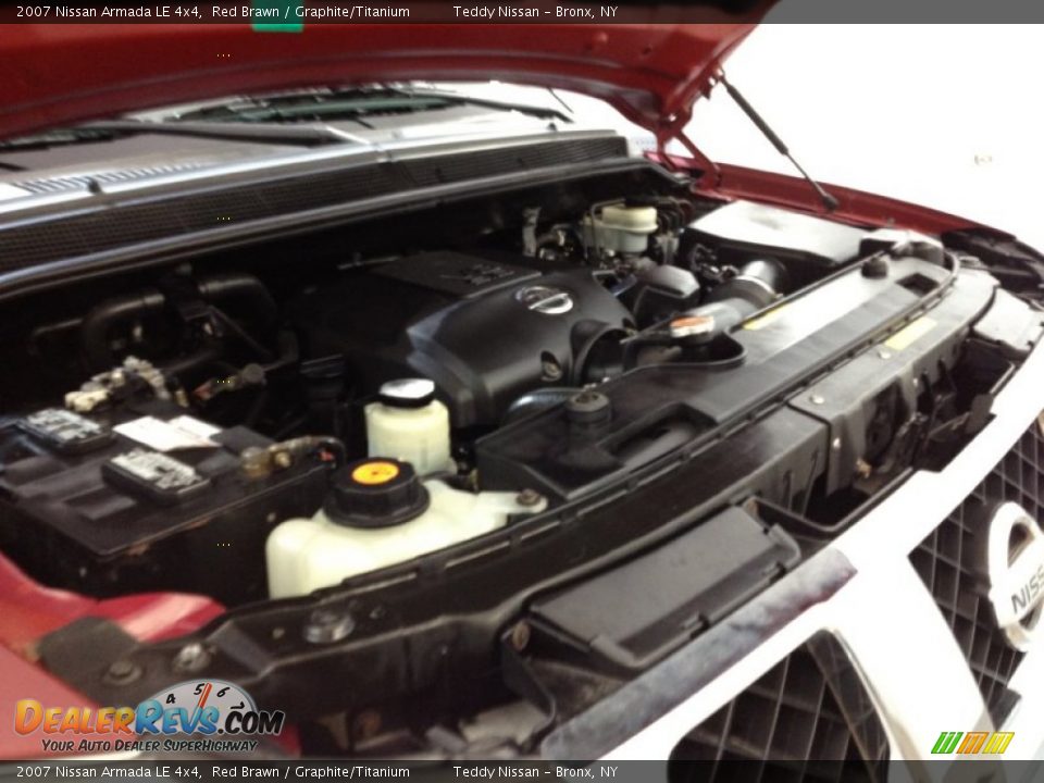 2007 Nissan Armada LE 4x4 Red Brawn / Graphite/Titanium Photo #25