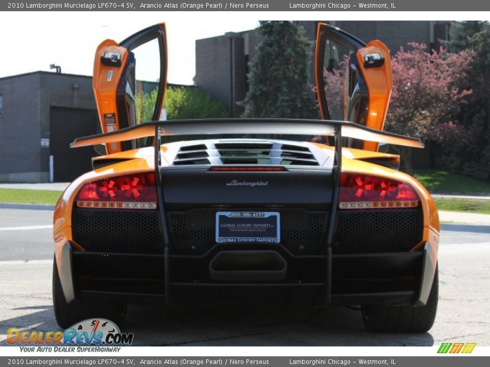 2010 Lamborghini Murcielago LP670-4 SV Arancio Atlas (Orange Pearl) / Nero Perseus Photo #4