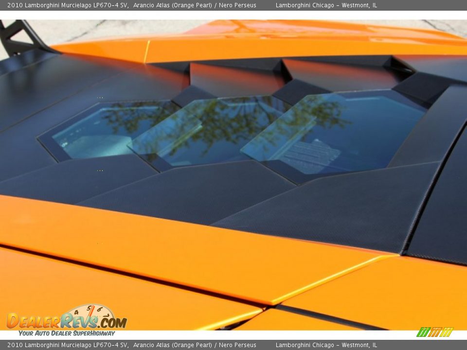 2010 Lamborghini Murcielago LP670-4 SV Arancio Atlas (Orange Pearl) / Nero Perseus Photo #15