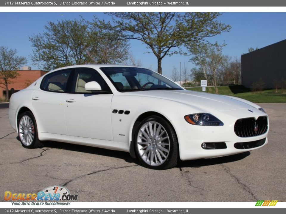 2012 Maserati Quattroporte S Bianco Eldorado (White) / Avorio Photo #7