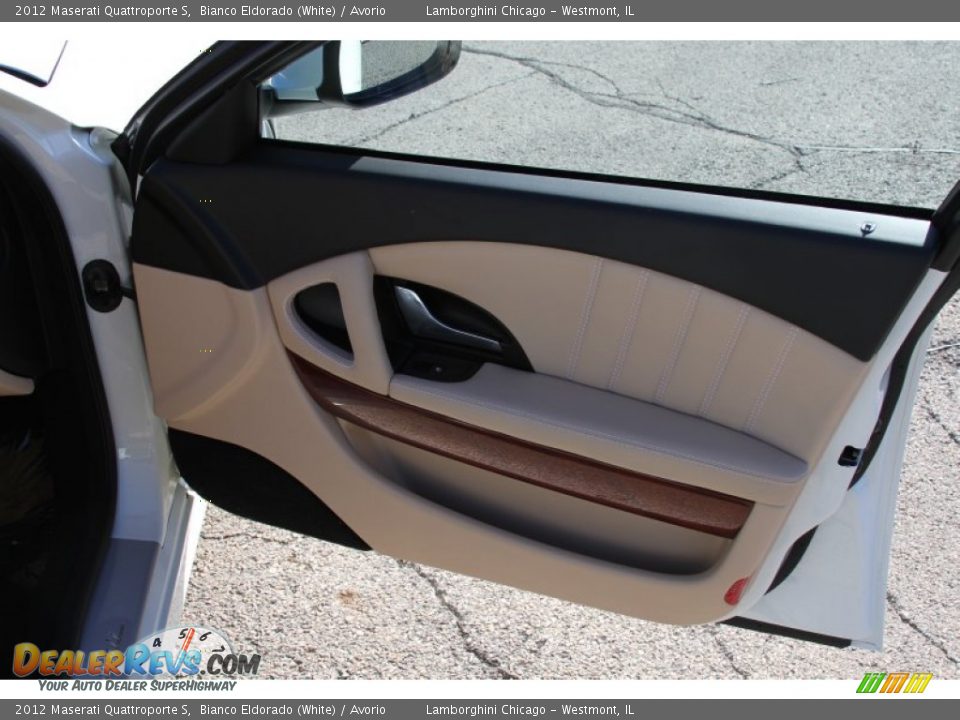 2012 Maserati Quattroporte S Bianco Eldorado (White) / Avorio Photo #13