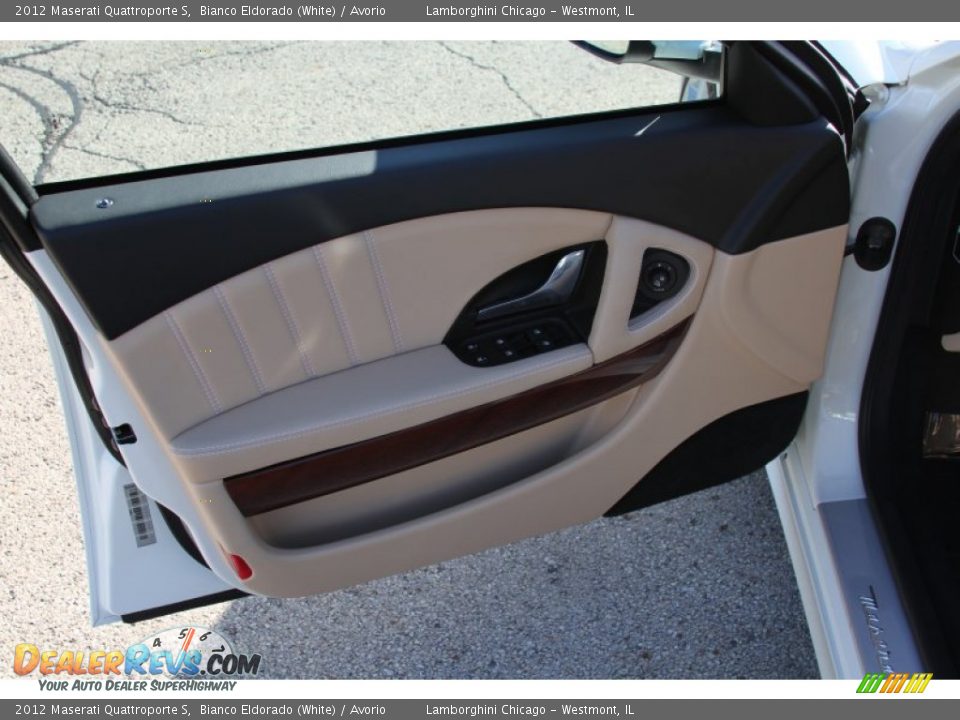 2012 Maserati Quattroporte S Bianco Eldorado (White) / Avorio Photo #15