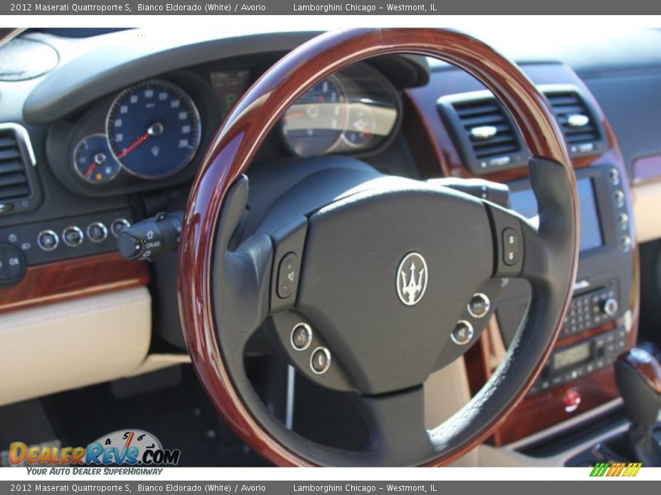 2012 Maserati Quattroporte S Bianco Eldorado (White) / Avorio Photo #19