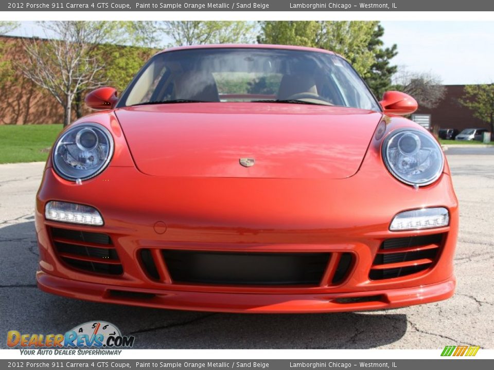 Paint to Sample Orange Metallic 2012 Porsche 911 Carrera 4 GTS Coupe Photo #8