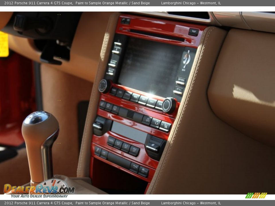2012 Porsche 911 Carrera 4 GTS Coupe Paint to Sample Orange Metallic / Sand Beige Photo #24