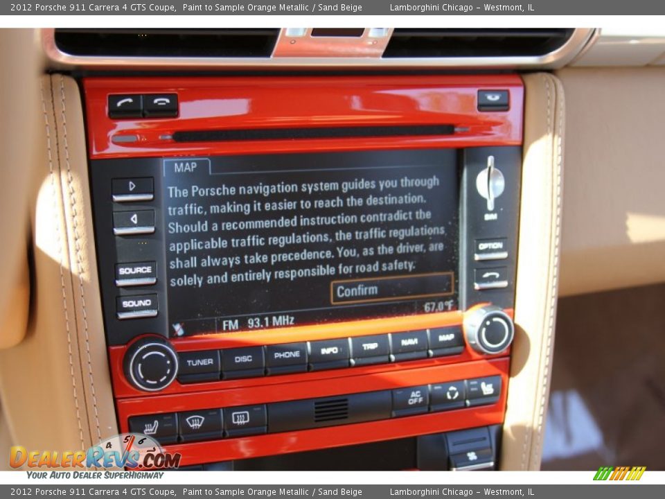 Controls of 2012 Porsche 911 Carrera 4 GTS Coupe Photo #28