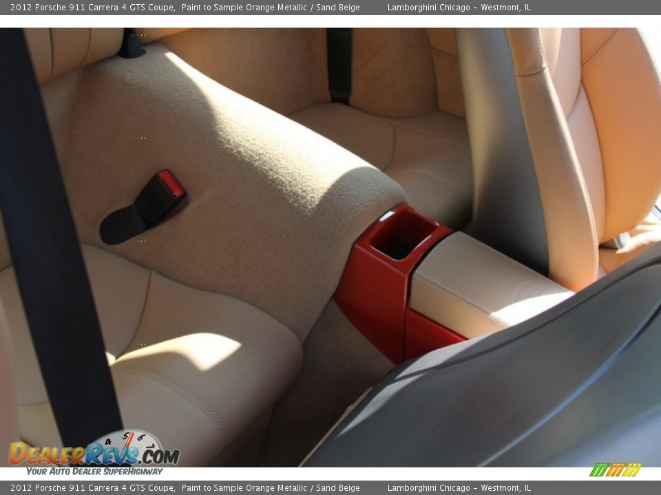 2012 Porsche 911 Carrera 4 GTS Coupe Paint to Sample Orange Metallic / Sand Beige Photo #34