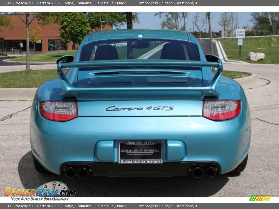 2012 Porsche 911 Carrera 4 GTS Coupe Ipanema Blue Metallic / Black Photo #4
