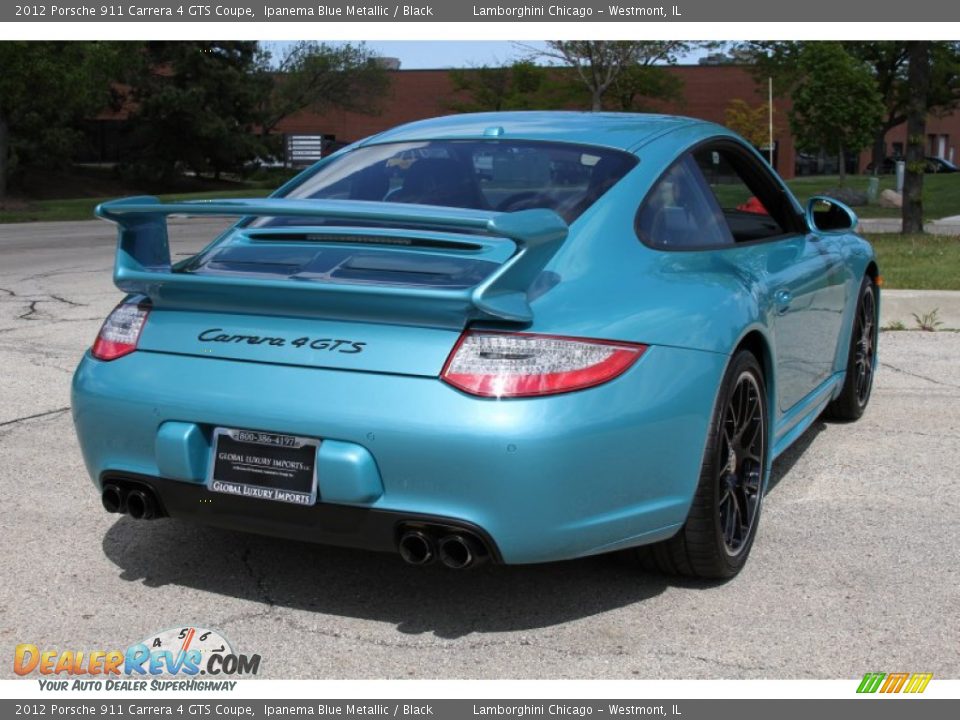 2012 Porsche 911 Carrera 4 GTS Coupe Ipanema Blue Metallic / Black Photo #5