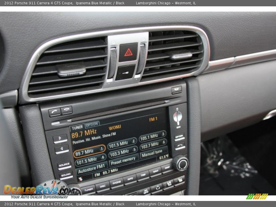 2012 Porsche 911 Carrera 4 GTS Coupe Ipanema Blue Metallic / Black Photo #14