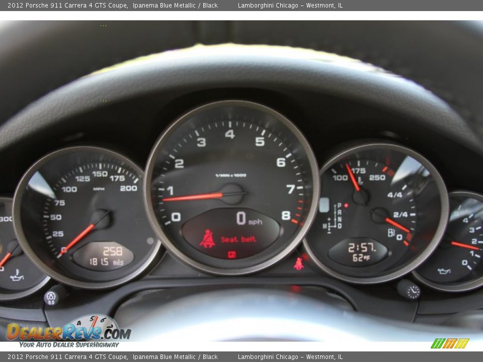 2012 Porsche 911 Carrera 4 GTS Coupe Gauges Photo #20
