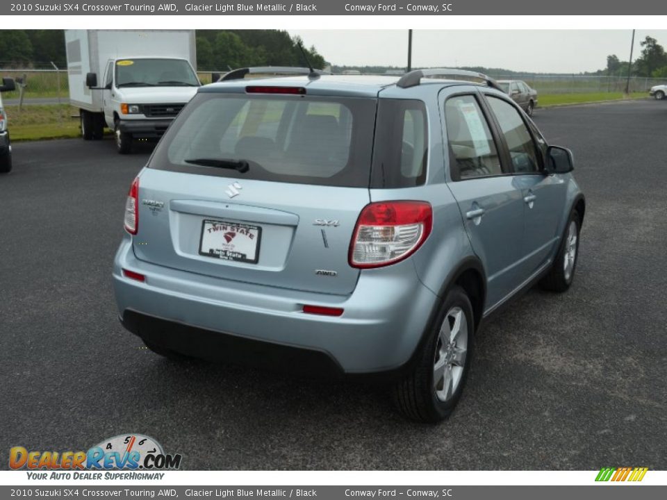 2010 Suzuki SX4 Crossover Touring AWD Glacier Light Blue Metallic / Black Photo #5