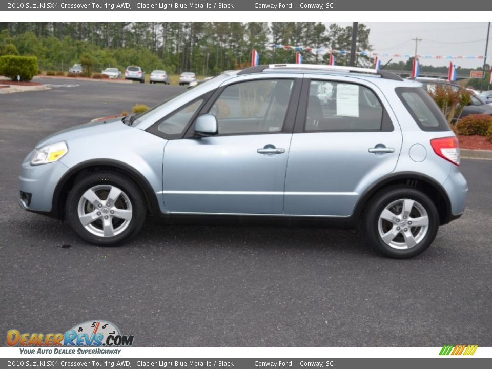 Glacier Light Blue Metallic 2010 Suzuki SX4 Crossover Touring AWD Photo #8