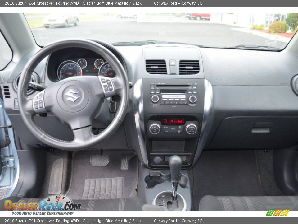 2010 Suzuki SX4 Crossover Touring AWD Glacier Light Blue Metallic / Black Photo #13