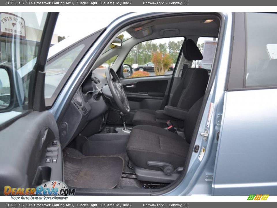 Black Interior - 2010 Suzuki SX4 Crossover Touring AWD Photo #17