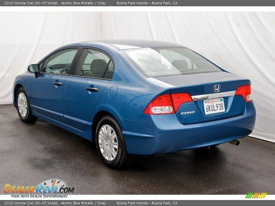 2010 Honda Civic DX-VP Sedan Atomic Blue Metallic / Gray Photo #2