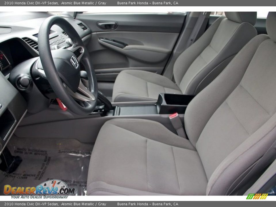 2010 Honda Civic DX-VP Sedan Atomic Blue Metallic / Gray Photo #3