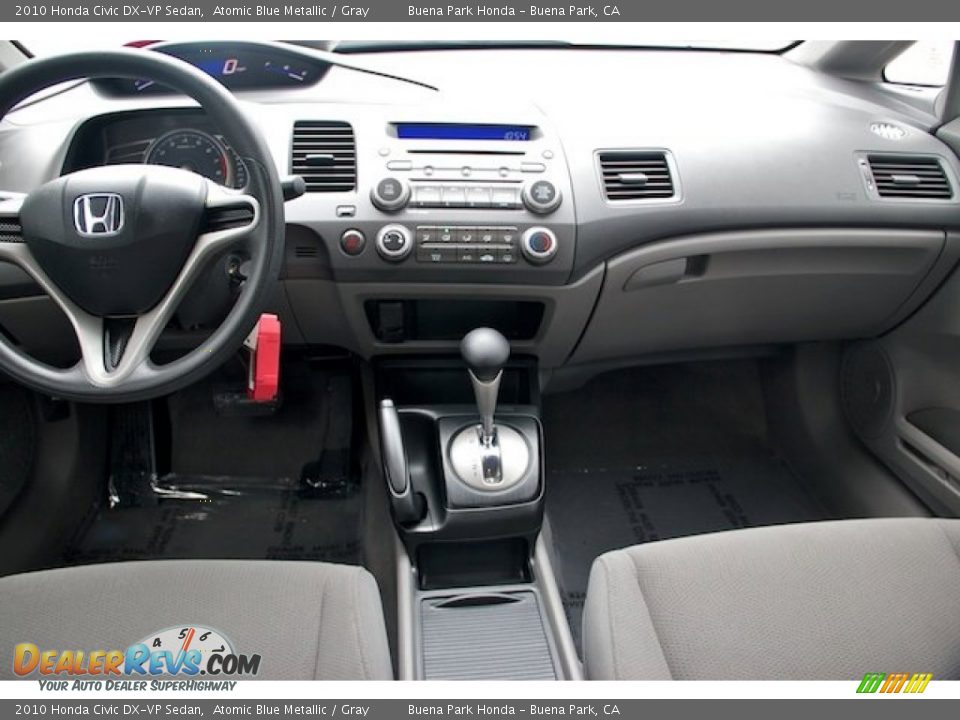 2010 Honda Civic DX-VP Sedan Atomic Blue Metallic / Gray Photo #5
