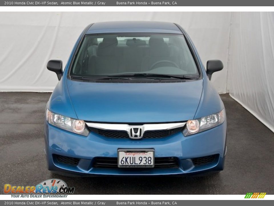 2010 Honda Civic DX-VP Sedan Atomic Blue Metallic / Gray Photo #7