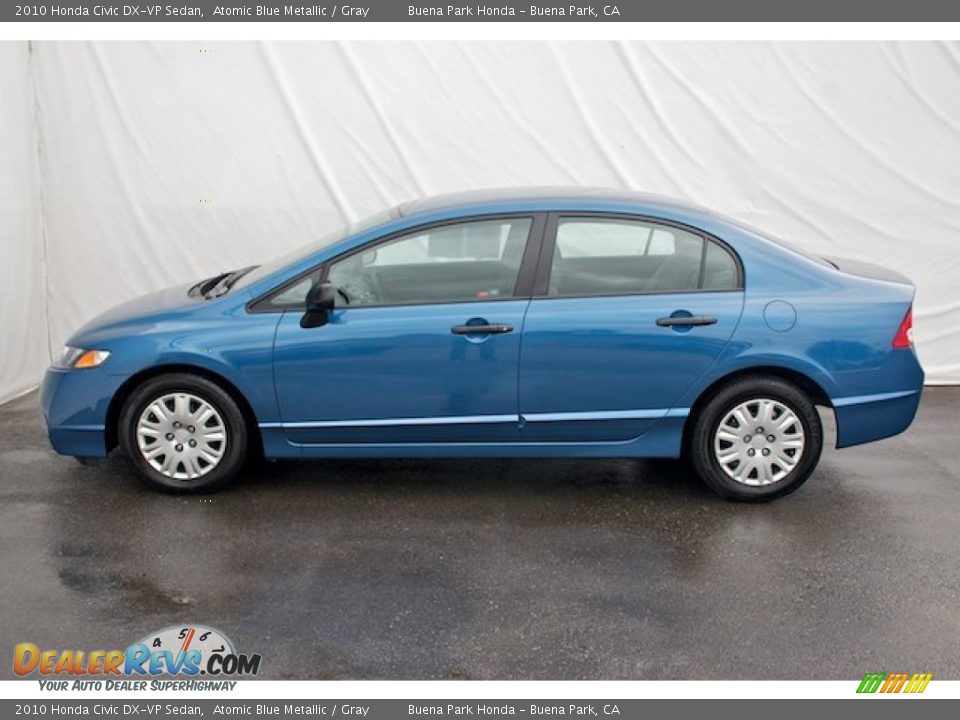 2010 Honda Civic DX-VP Sedan Atomic Blue Metallic / Gray Photo #8