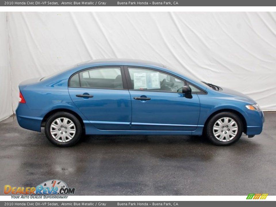 2010 Honda Civic DX-VP Sedan Atomic Blue Metallic / Gray Photo #10