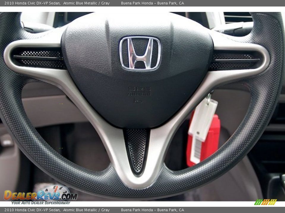 2010 Honda Civic DX-VP Sedan Atomic Blue Metallic / Gray Photo #11