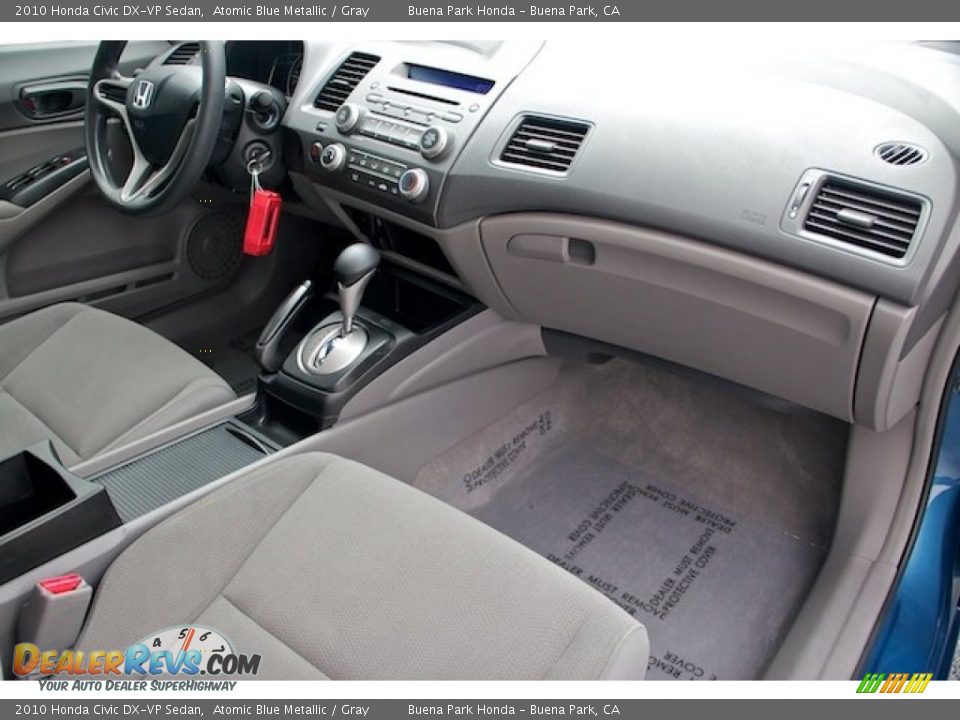 2010 Honda Civic DX-VP Sedan Atomic Blue Metallic / Gray Photo #21